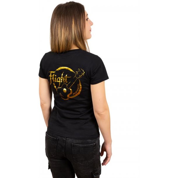 Golden Logo T-Shirt - Female (Large) : Cotton