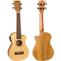 Flight DUC328CEQ Elec Concert Ukulele - Zeb B&S : Includes Gig Bag