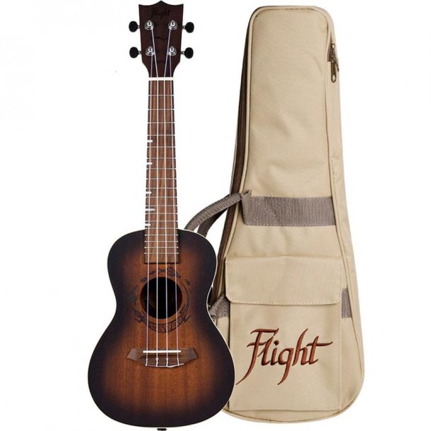 Flight: Gemstone DUC380 Concert Ukulele - Amber : Includes Gig Bag