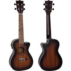 Flight: Gemstone DUC380 Elec Con Ukulele - Amber : Includes Gig Bag