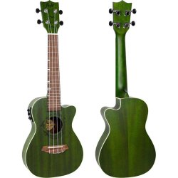 Flight: Gemstone DUC380 Elec Con Ukulele - Jade : Includes Gig Bag