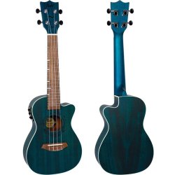 Flight: Gemstone DUC380 Elec Con Ukulele - Topaz : Includes Gig Bag