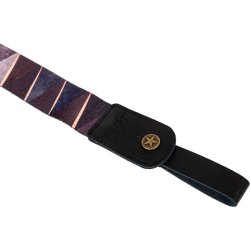 Flight: Polyester Ukulele Strap - Arcana : Leather ends and leather tie-back