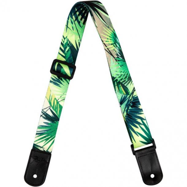 Polyester Ukulele Strap - Jungle: lder ende og lder tie-back