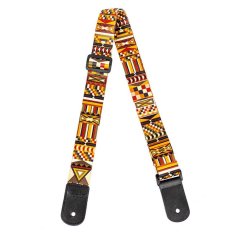 Flight: Polyester Ukulele Strap - Marigold : Leather ends and leather tie-back