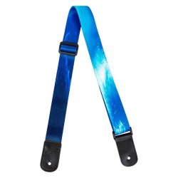 Flight: Polyester Ukulele Strap - Surf : Leather ends and leather tie-back