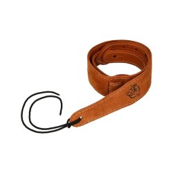 S43 Suede Ukulele Strap - Camel : Handmade in Europe