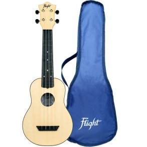Flight: TUS35 ABS Travel Ukulele - Natural : with bag