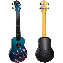 Flight Travel Ukulele Sakura LONGNECK Sopran/koncert + gigbag