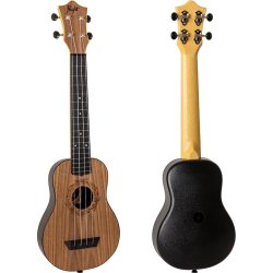 Flight: TUSL50 Long Neck Travel Ukulele - Walnut