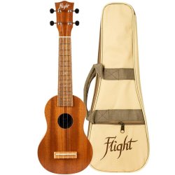 Flight: WUS3 Hawaiian-made Soprano Ukulele : w/bag