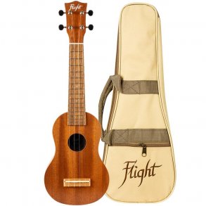 Flight: WUS3 Hawaiian-made Soprano Ukulele : w/bag