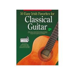 50 Easy Irish Favourites For Classical Guitar:  Guitar Tablature Edition (Book & Download Card)