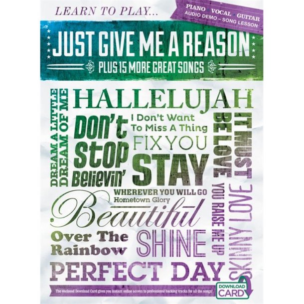 Learn To Play 'Just Give Me A Reason' Plus 15 More Great Songs (Book/Download Card)