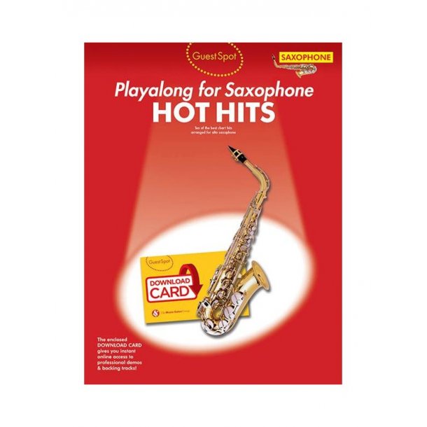 Guest Spot: Hot Hits - Alto Saxophone (Book/Download Card)