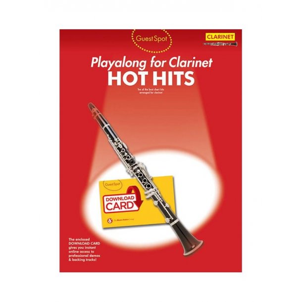 Guest Spot: Hot Hits - Clarinet (Book/Download Card)