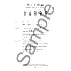 Ed Sheeran Ukulele Chord Songbook
