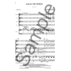 The Carpenters: Top Of The World (SATB/Piano)