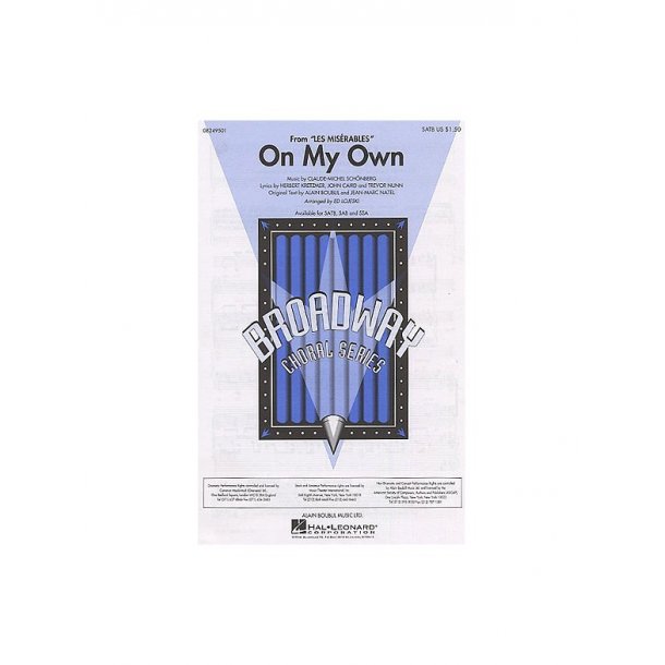 Alain Boublil/Claude-Michel Schonberg: On My Own (Les Miserables) (SATB)