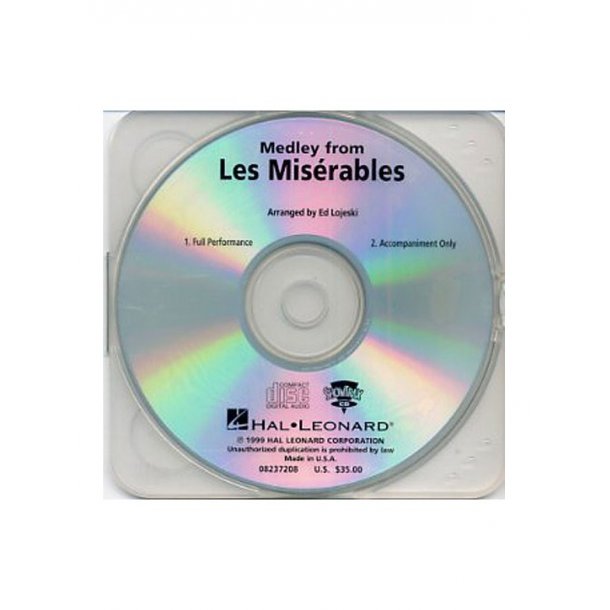 Medley From Les Miserables - Showtrax CD