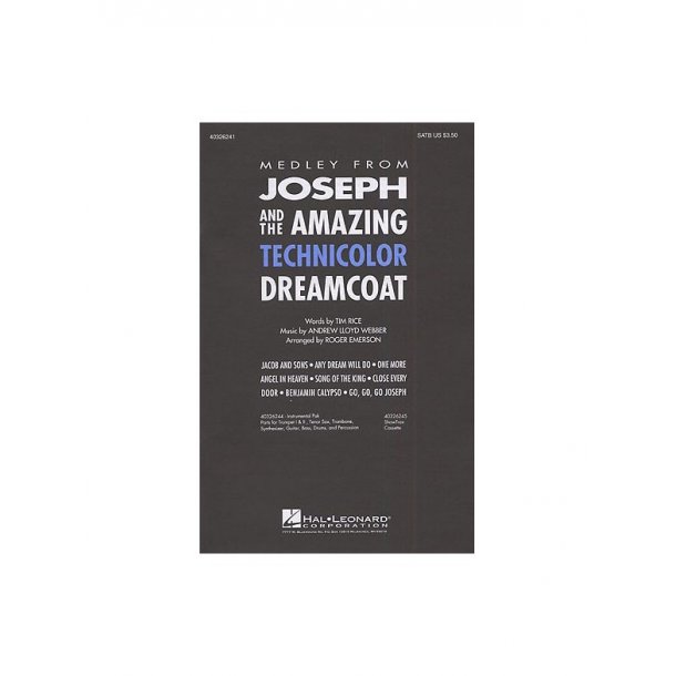 Andrew Lloyd Webber: Joseph And The Amazing Technicolor Dreamcoat Medley (SATB)