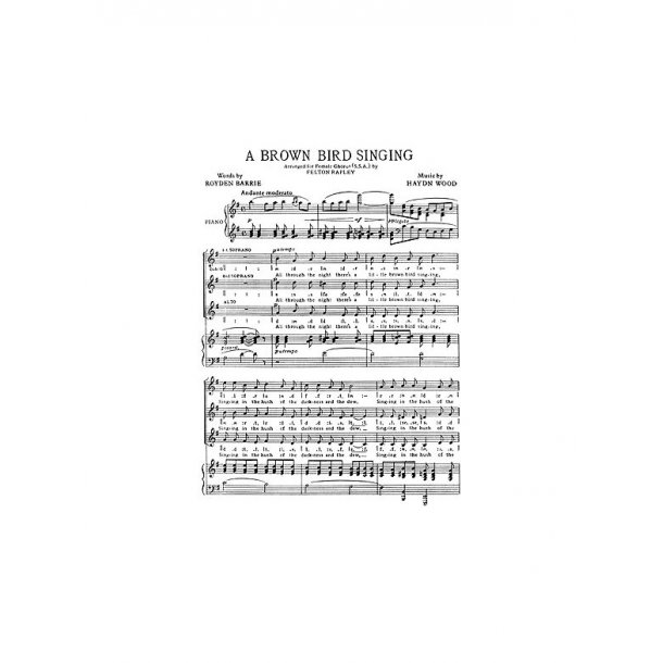 Brown Bird Singing Ssa