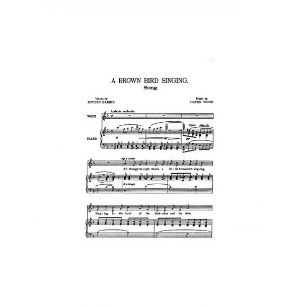 Haydn Wood: A Brown Bird Singing (In F)