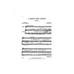 Haydn Wood: A Brown Bird Singing (In D)