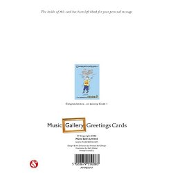 Music Gallery: Congratulations Card - Grade 1 (Boy)