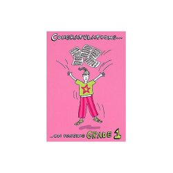 Music Gallery: Congratulations Card - Grade 1 (Girl)