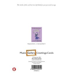 Music Gallery: Congratulations Card - Grade 4 (Boy)