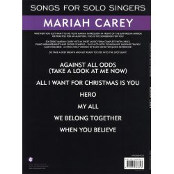 Songs For Solo Singers: Mariah Carey