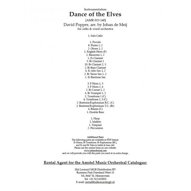 Dance of the Elves : original key