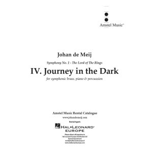 Journey in the Dark (part IV) : part IV from The Lord of the Rings for symphonic brass, piano & percussion