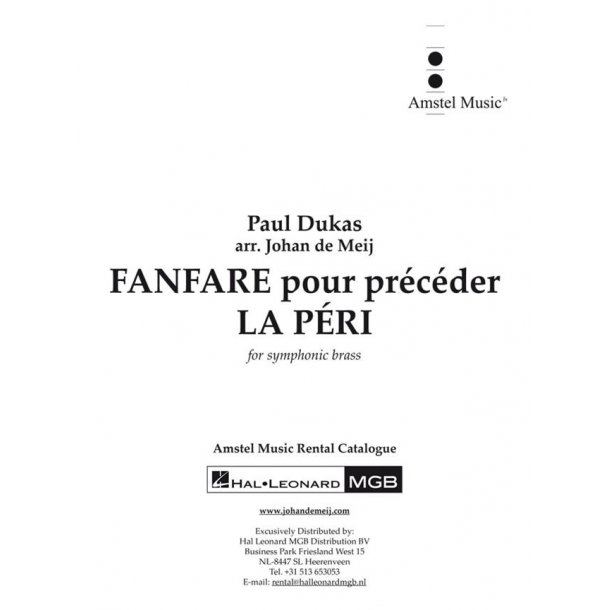 Fanfare pour pr&eacute;c&eacute;der La P&eacute;ri : Symphonic Brass