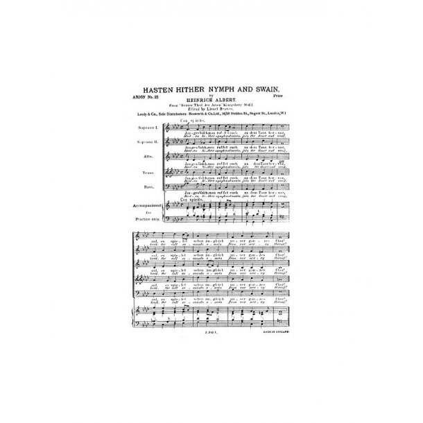 H. Albert: Hasten Hither Nymph And Swain