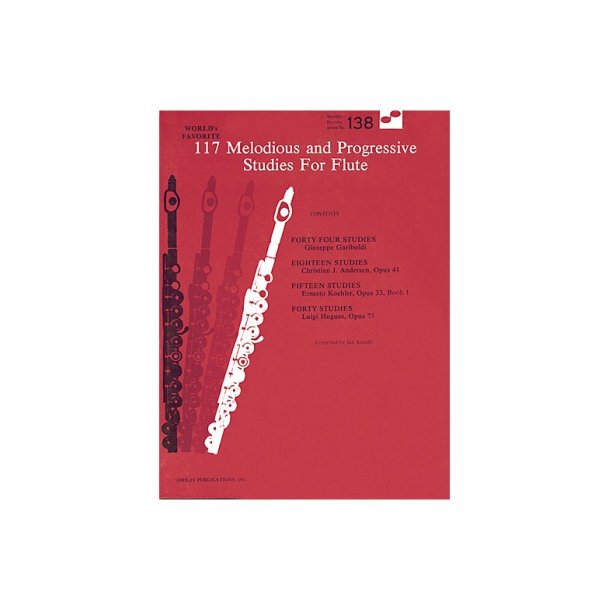 117 Melodious And Progressive Studies For Flute: (WFS 138)