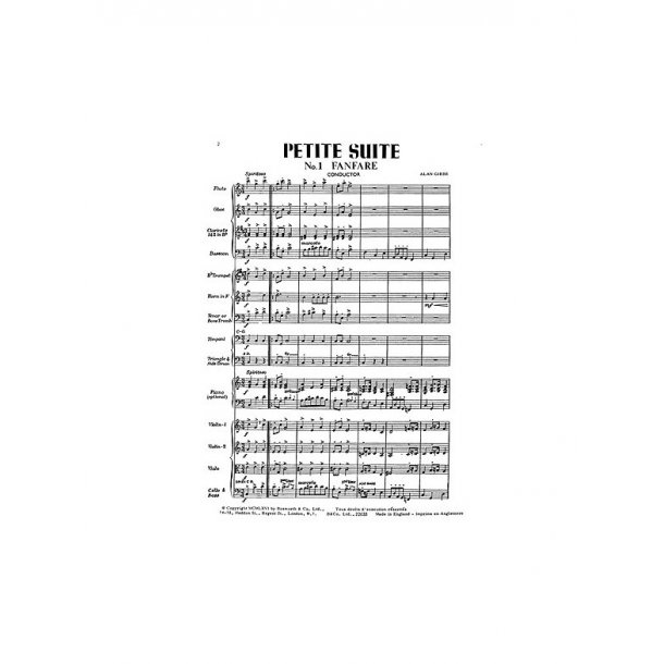 Gibbs, A Petite Suite Orch (Ma) Sc/Pts