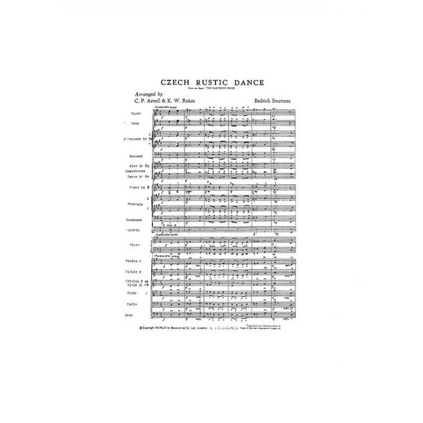Smetana, B Czech Rustic Dance Rokos Orch (Me) Sc/Pts