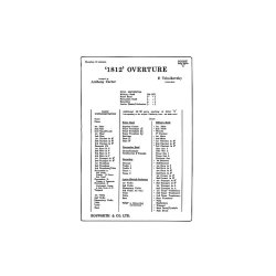 Tchaikovsky: 1812 Overture (additional Score/Parts)