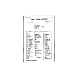 Tchaikovsky: 1812 Overture (Score And Parts)