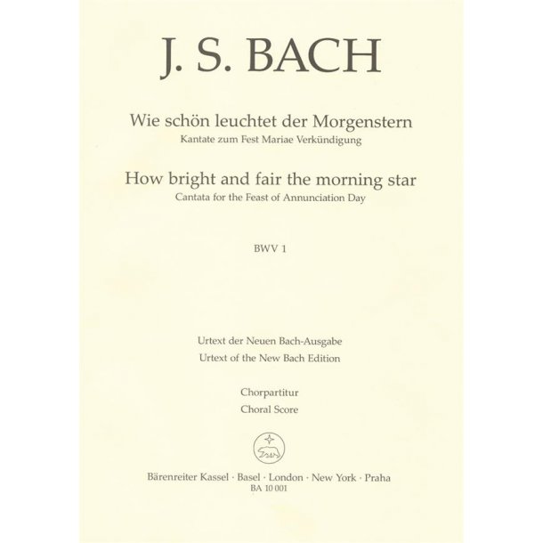 Wie schon leuchtet der Morgenstern : Cantata for the Feast of Annunciation Day