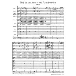 Bleib bei uns, denn es will Abend werden - Bach, Johann Sebastian