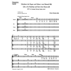 Gleichwie der Regen und Schnee vom Himmel fallt : Cantata for Sunday Sexagesimae