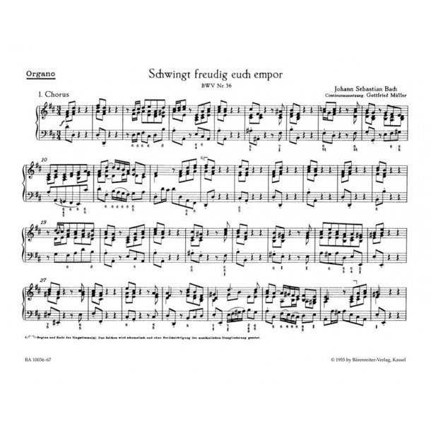 Cantata BWV 36 Schwingt Freudig Euch Empor