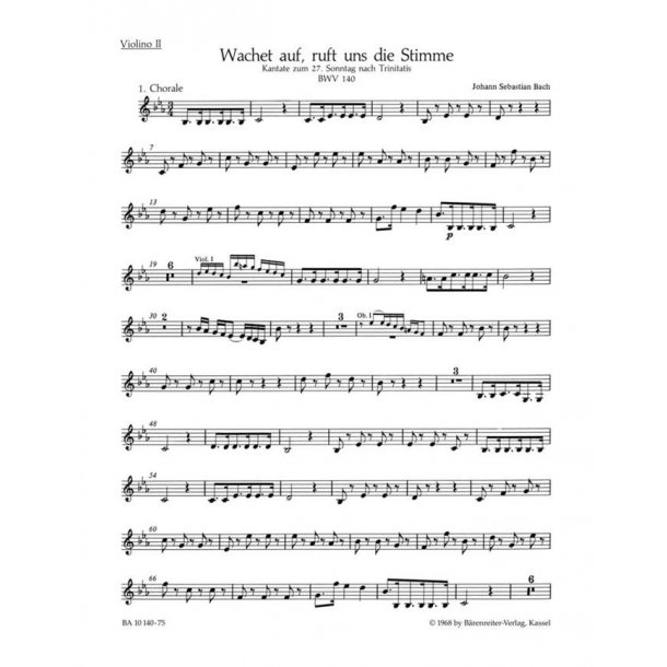 Wake ye maids! hark, strikes the hour - Bach, Johann Sebastian