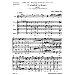 Erschallet, ihr Lieder : Cantata for Whitsunday