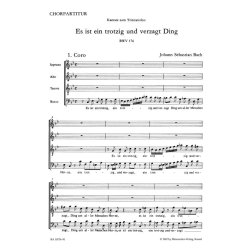 Es ist ein trotzig und verzagt Ding : Cantata for Trinity Sunday