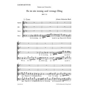 Es ist ein trotzig und verzagt Ding : Cantata for Trinity Sunday