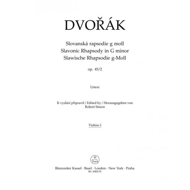 Slavonic Rhapsody in G minor : Op. 45 No. 2